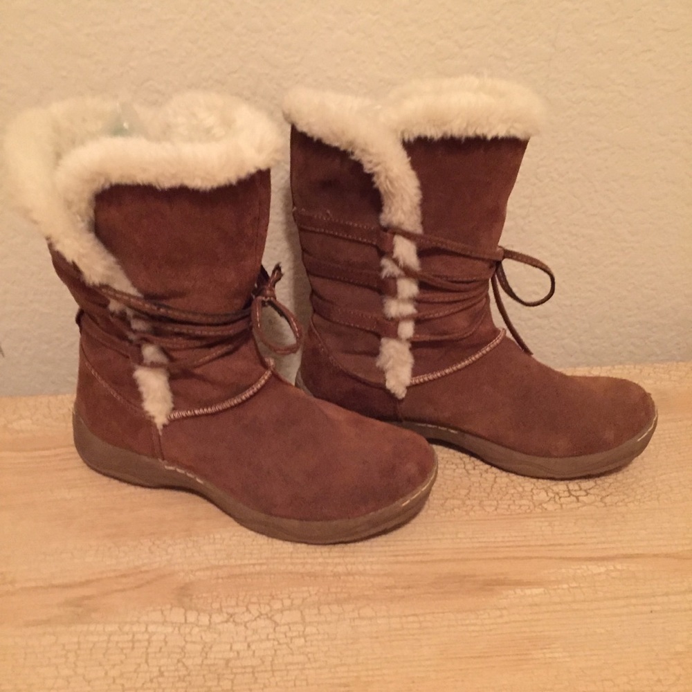 ❌SOLD❌ Furry, Suede Boots - Picture 3 of 8